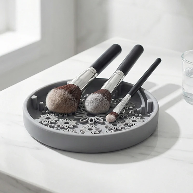 وسادة تنظيف فرش المكياج المطبوعة ثلاثية الأبعاد لتنظيف أدوات التجميل الفعالة