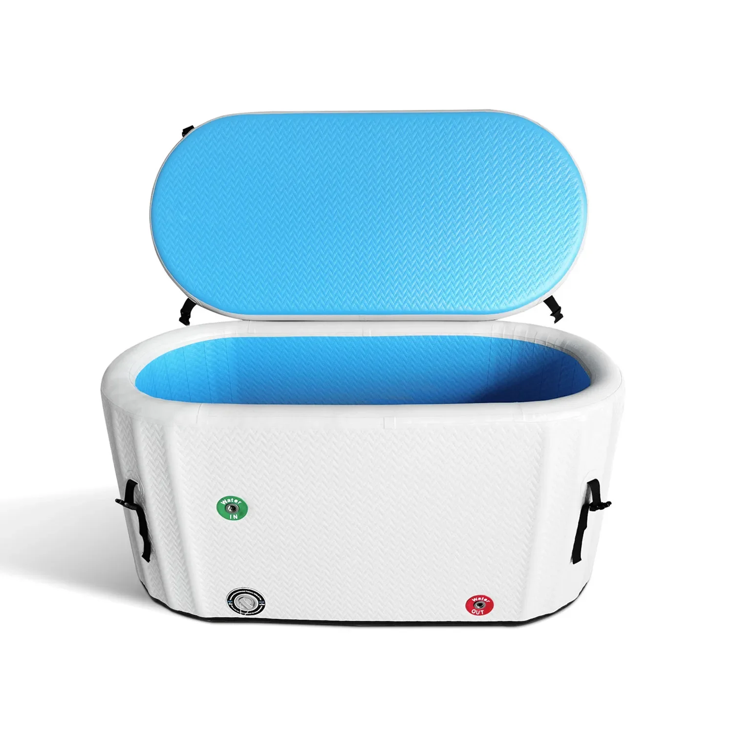 Drop Stitch Recovery Bathtub Inflatable Cold Plunge Ice Bath Tub System With Water Chiller