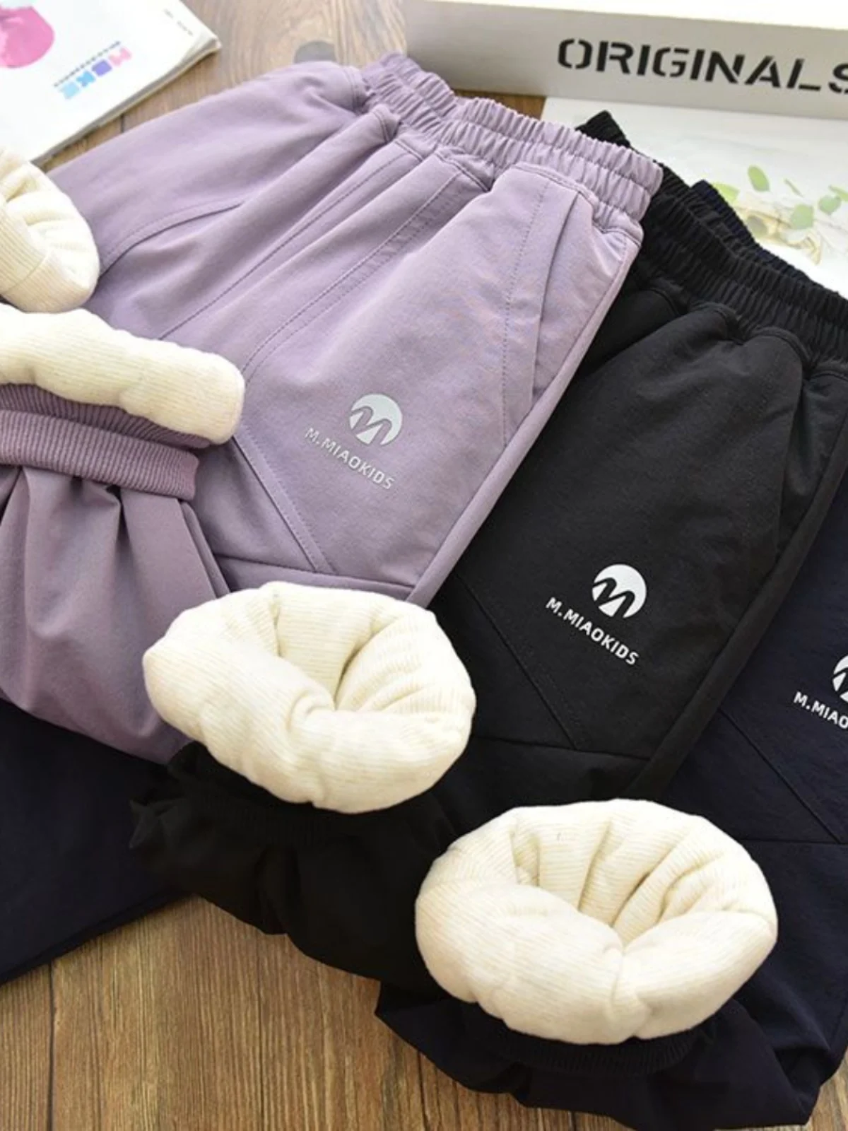 겨울 방풍 따뜻한 실크 안감 스포츠 바지 여성용 긴 기모 허리 바지 내구성