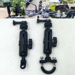 For GoPro Hero8/7/6/5/4/3+ Action Cameras Accessory 360 Rotating Motorcycle Bike Camera Holder Handlebar Mirror Mount Bracket