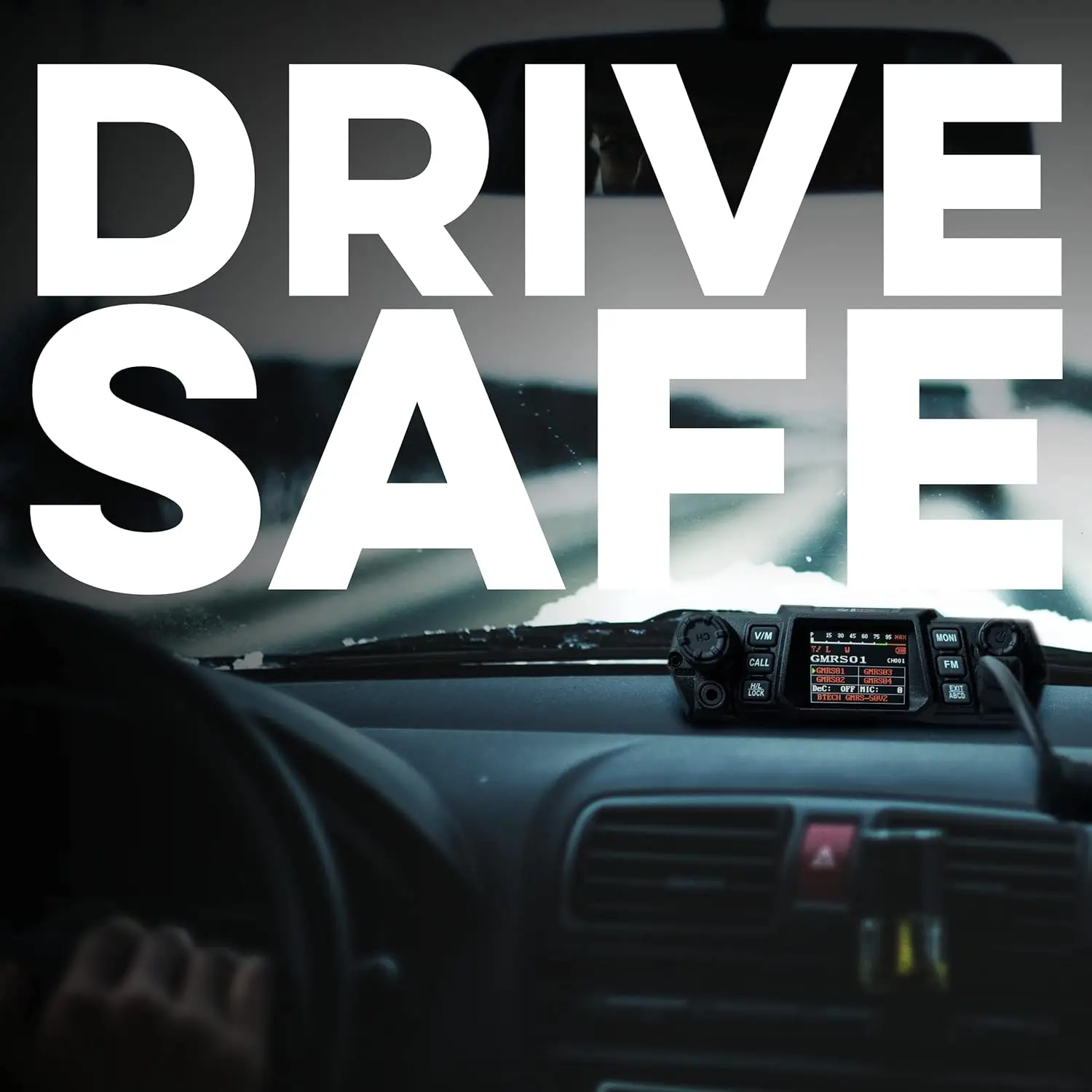 Anpassbare Kanäle Mobiles GMRS-Funkgerät. Kompatibel mit Repeater, Dualband-Scanning