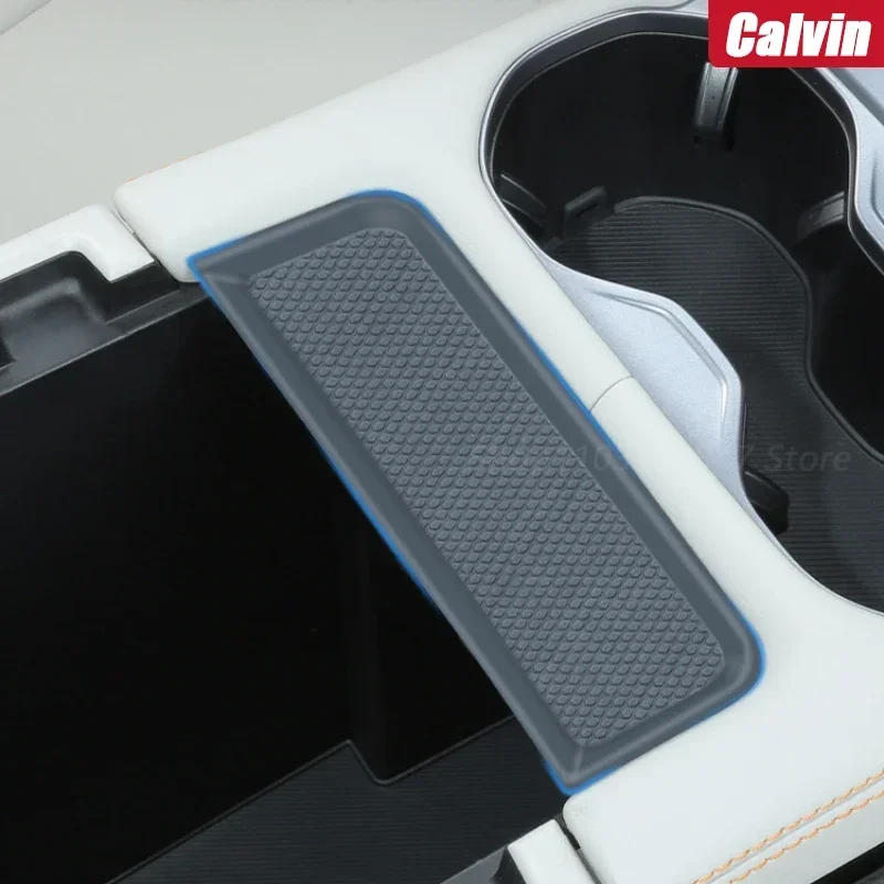 Car Central Control Armrest Silicone Pad Non-slip Mat File Car Refit Accessories For BYD Seal U Sealion 6 Song Plus DMi/EV 2023 