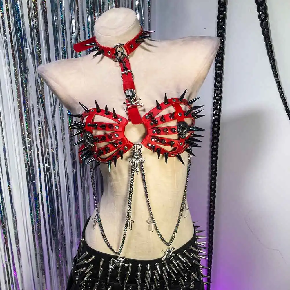 

Эко-готический кавайный крест Y2K, веганские кожаные топы, панк-рок, заклепки с шипами, эмо, гранж-череп, Харадзюку, подростковые 90-е годы, электронные девушки, гот