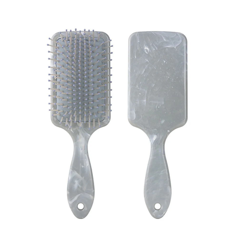Air Cushion Comb Anti-tangle Anti-static Square Marble Detangling Hair Brush Wet Dry Head Massage Hair Comb Salon Styling Tools