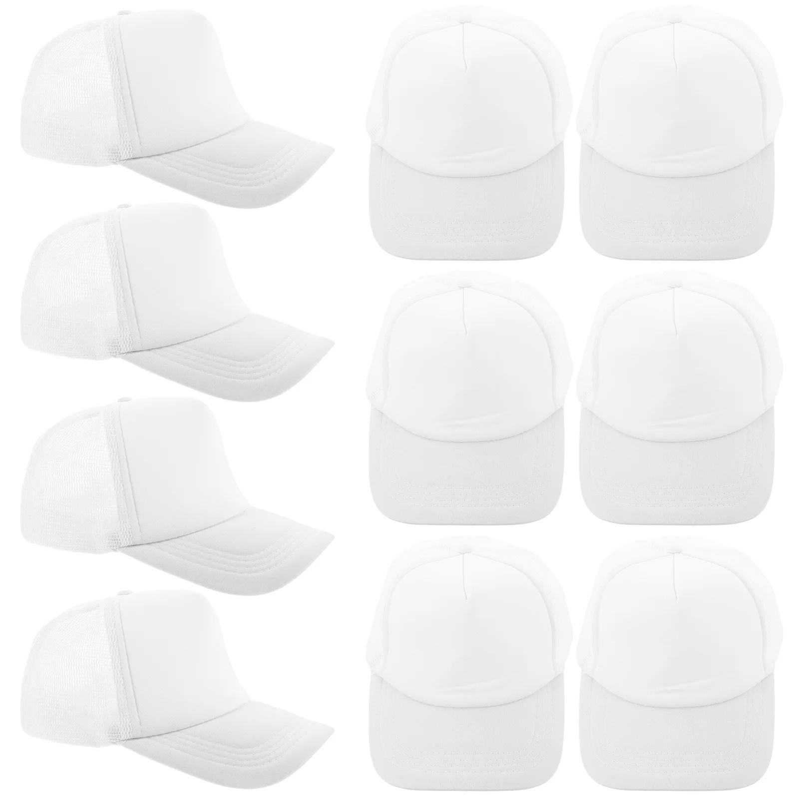 10 Pcs Bulk DIY Hats Mesh Baseball Cap Sublimation Blank Outdoor Caps Heat Transfer