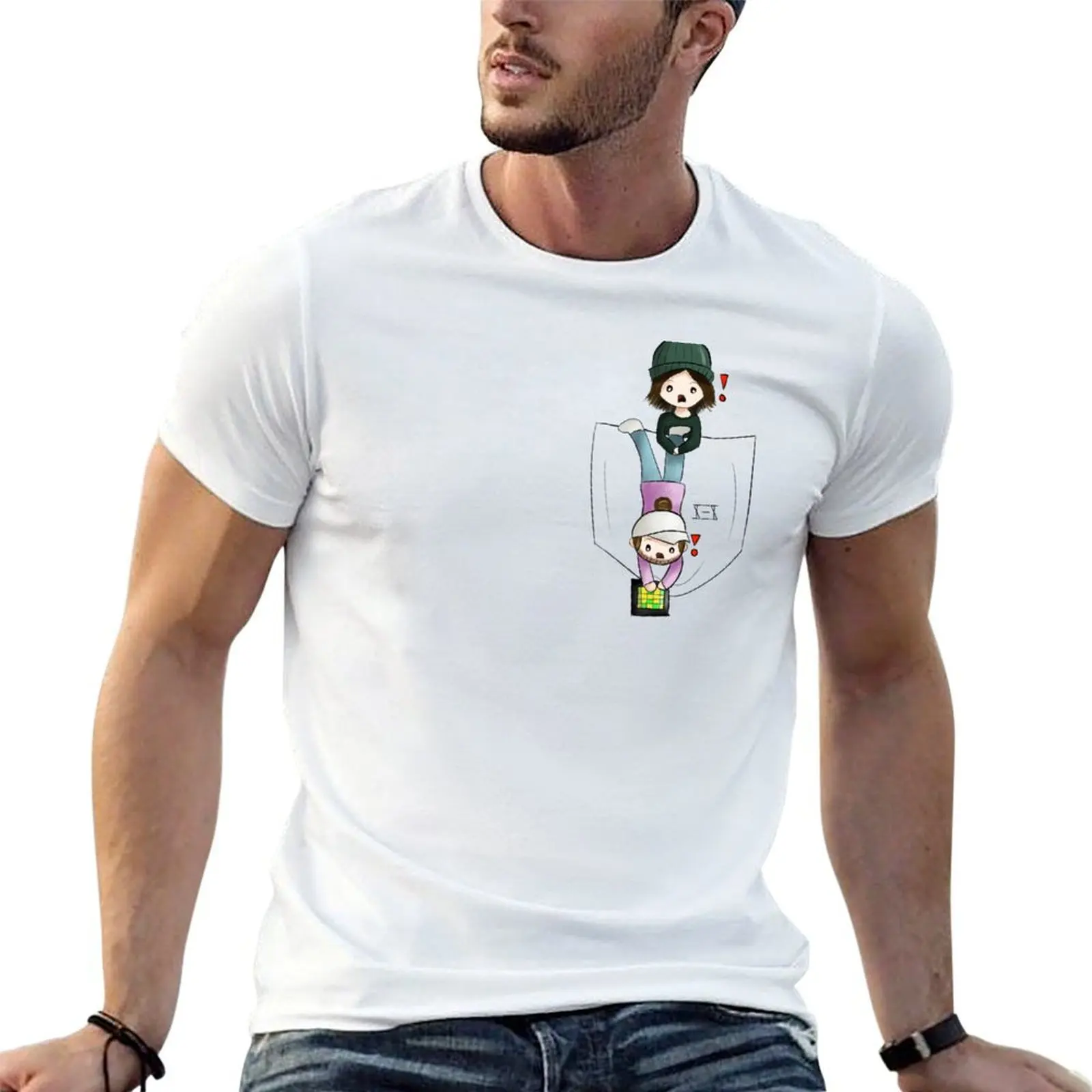 He Droppy His Launch - Pocket Producers T-Shirt custom shirt summer clothes oversized t shirt men