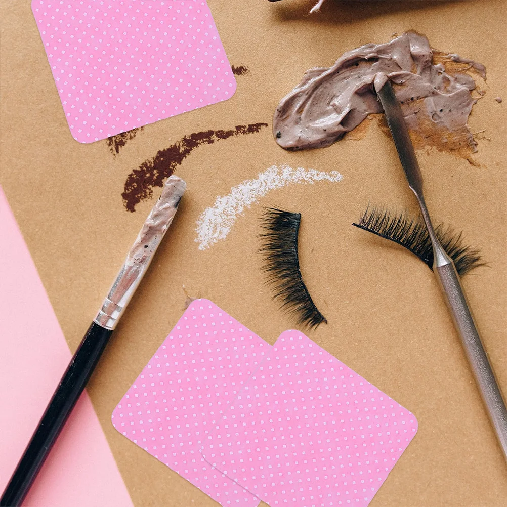 4箱 コットンパッド グルークリーニングワイプ まつげエクステ用 不織布リムーバーパッド まつげグルーボトル拭き取り用品 ピンク