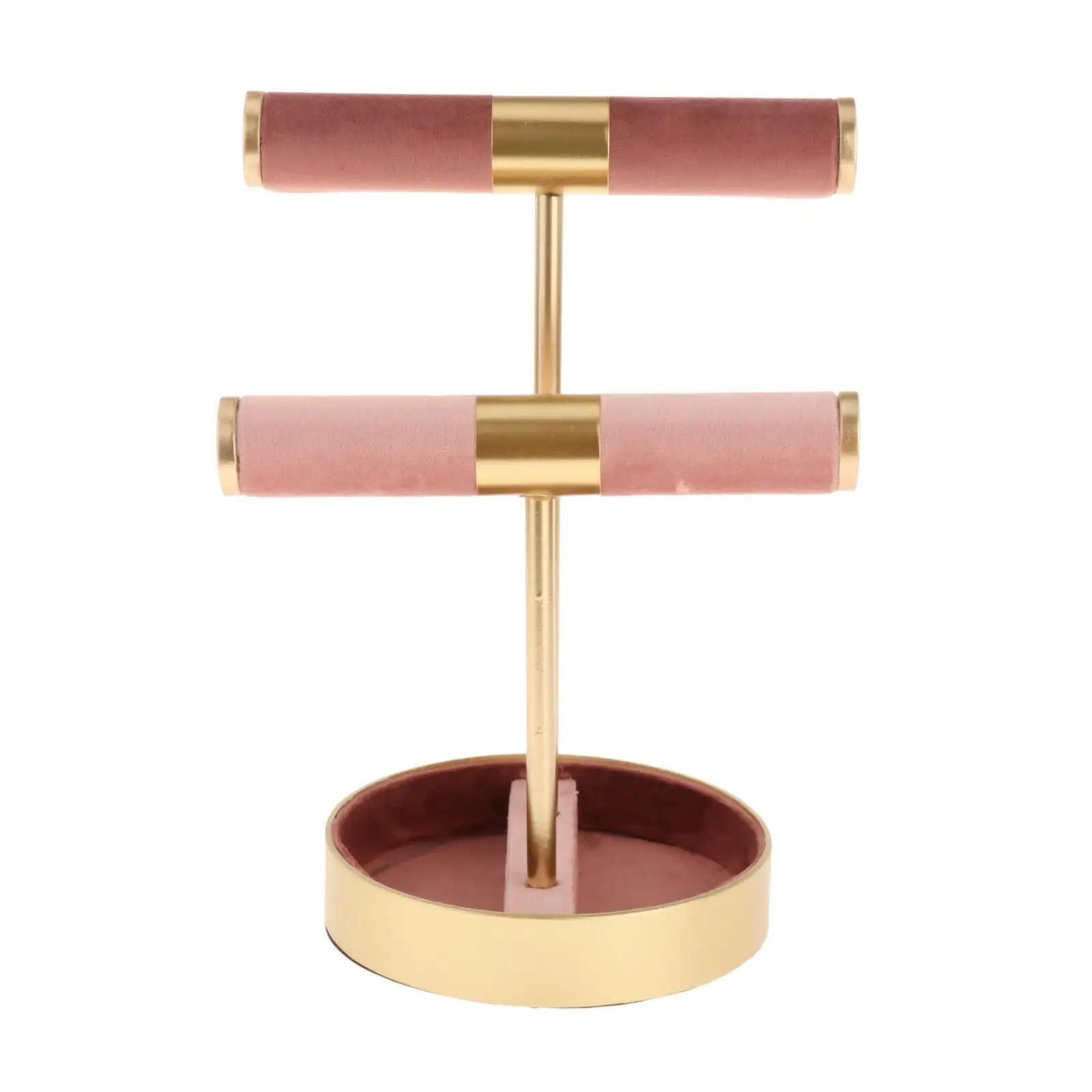 

Jewelry Display 2 Tier Shelf Hanging Stand Organizer Holder Desktop Bedroom