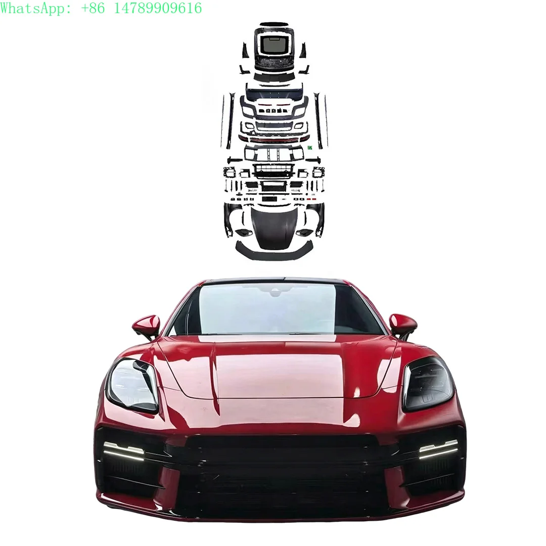 BodyKit for  2009-2016 970 New Front Bumper Lip with Fog Light Cut-Outs and Rear Bumper Car Upgrade Modified 976 GTS/SD.