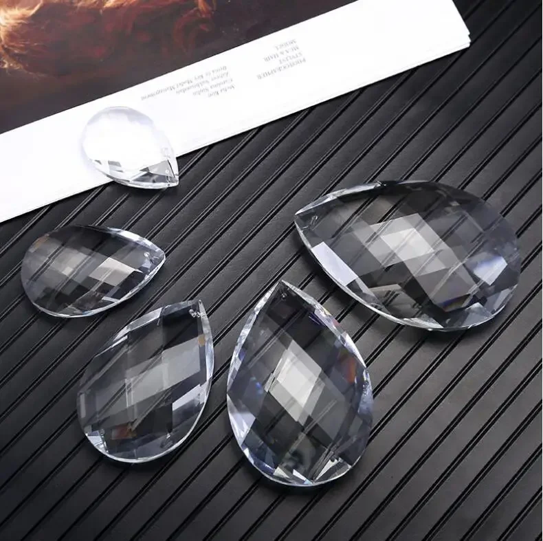 

50/63/76/89/100 мм стекло K9 хрустальная подвесная призма лампа осветительная часть подвесная люстра Ловец солнца Свадебная вечеринка DIY