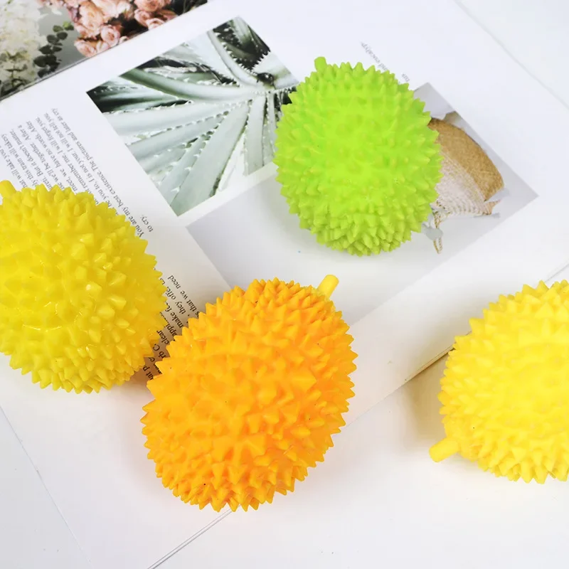 Fun Soft Durian Anti Stress Ball Stress Reliever Toys For Children Antistress Cute Fruit Toys For Kids And Adults