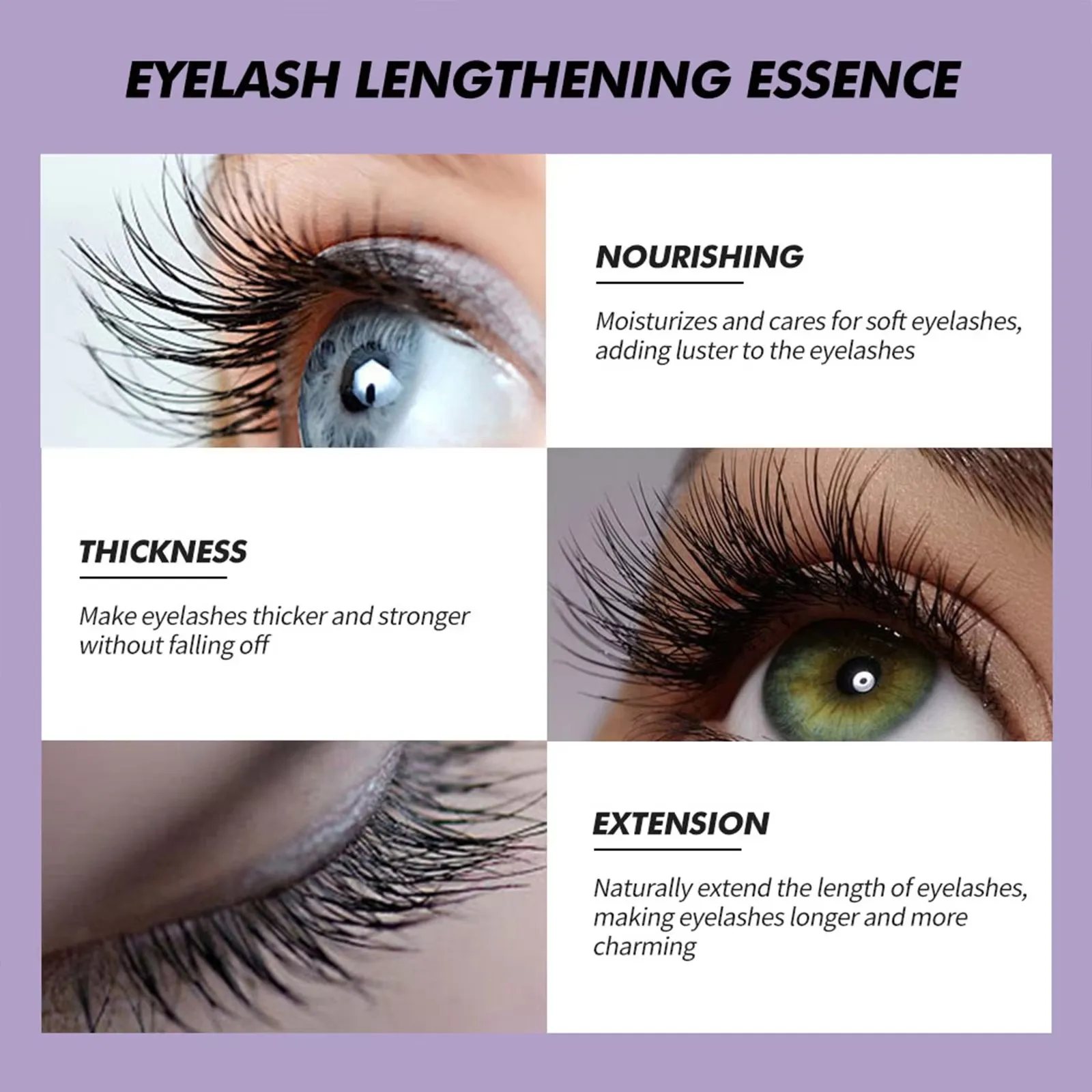 Eyelash Growth Serum Eyebrow Enhancement Eye Lash Extension Longer Follicle โภชนาการขนตาหนาเพิ่มของเหลว