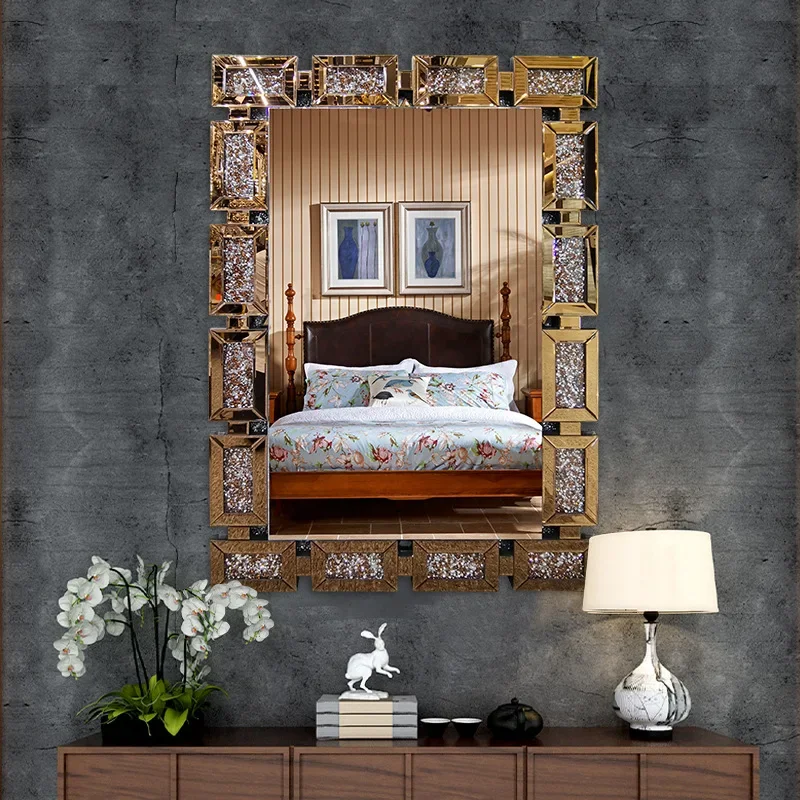 

Long Large Model Wall Decorative Mirror Makeup Vintage Full-body Mirror Bathroom Shower Deco Chambre Room Decoration YX50DM