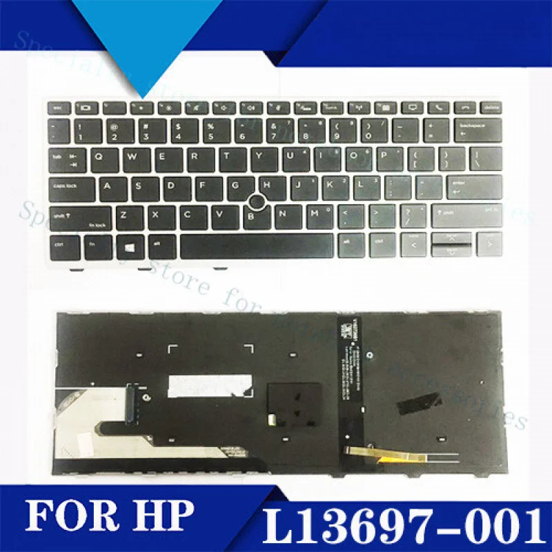 

A+ L13697-001 Для HP 730 G5 735 G5 830 G5 836 G6 Клавиатура с подсветкой L07666-001