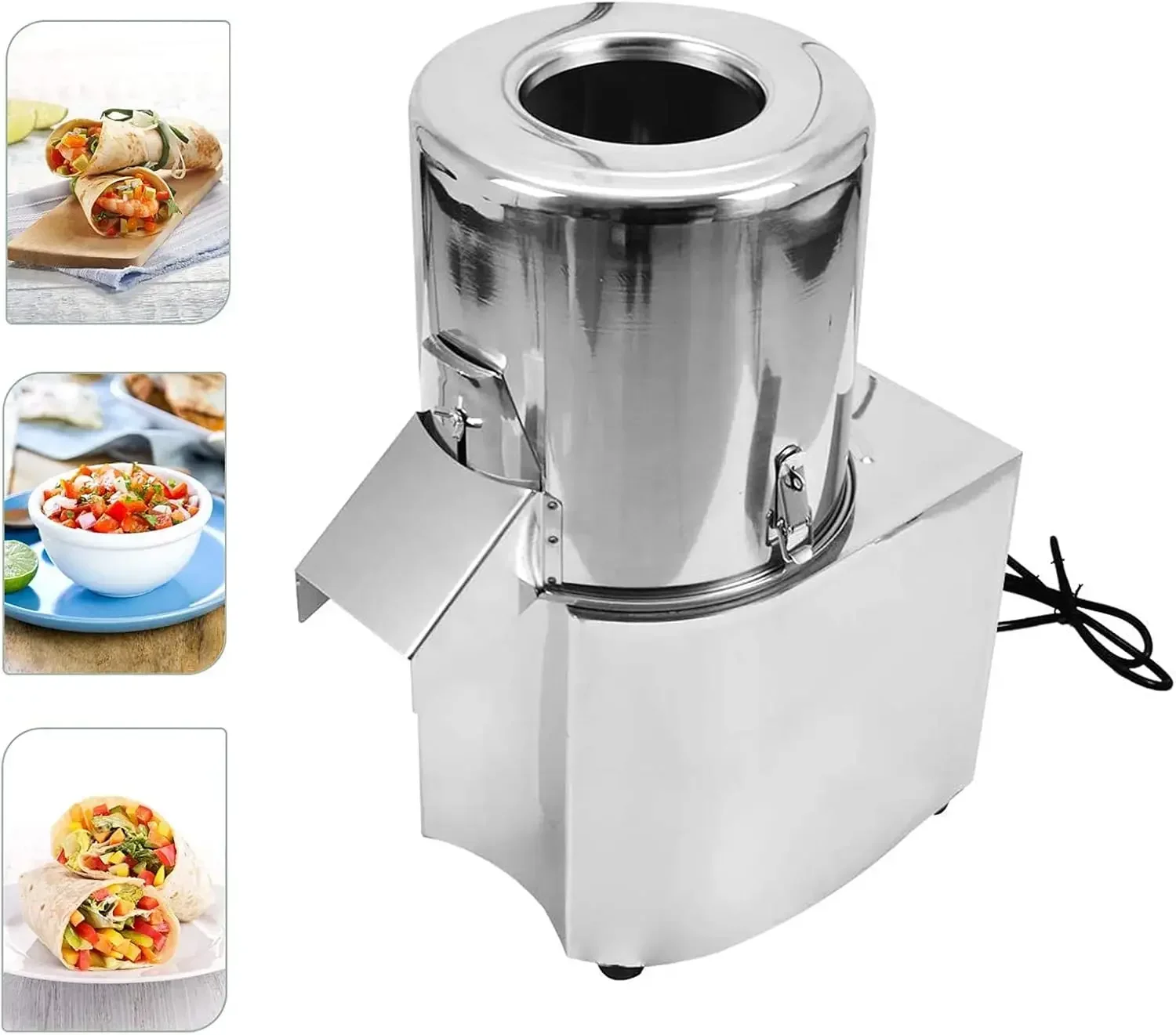 

Electric Food Processor, Commercial Vegetable Chopper Meat Grinder Machine Fully Stainless Steel Body & Blades Perfect