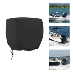 Outboard Motor Cover, Boat Engine Hood Cover, 420D Oxford Fabric Outboard Motor Protective Cover, Engine Half Cover 0 to 10HP