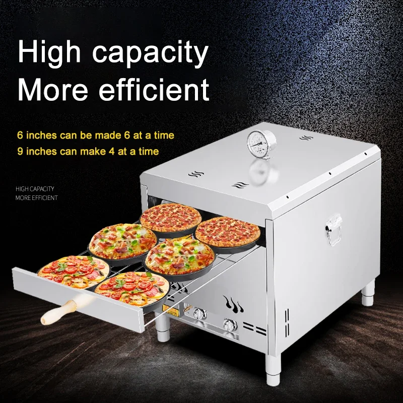 Pizza Oven Commercial Gas Oven Oven Pizza Outdoor Freshly Baked Mobile Pizza Machine Manual Pizza Oven Baking Pizza