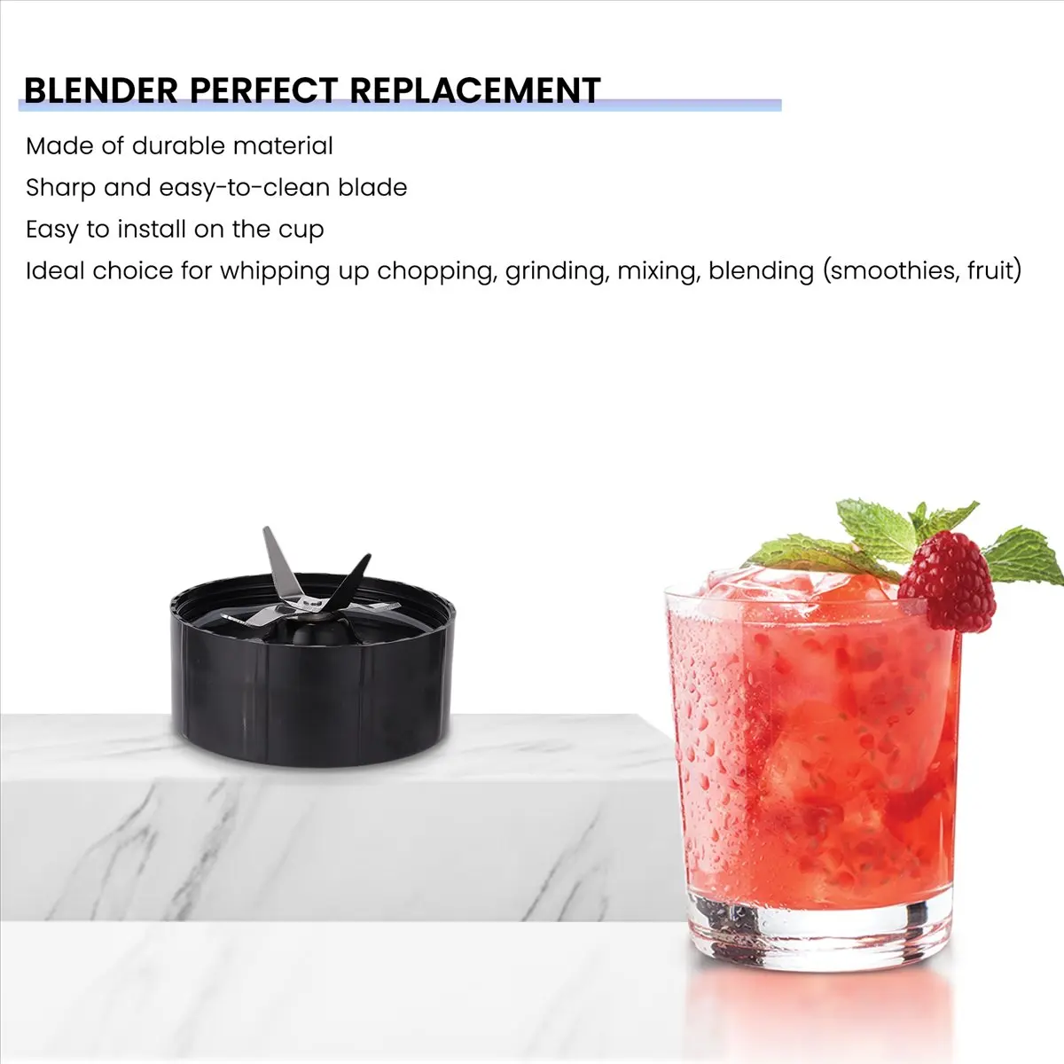 [HIGH] Blade Replacement Part Compatible for Magic- (250W, MB1001 Series) Blade Stainless Steel Blade Spare