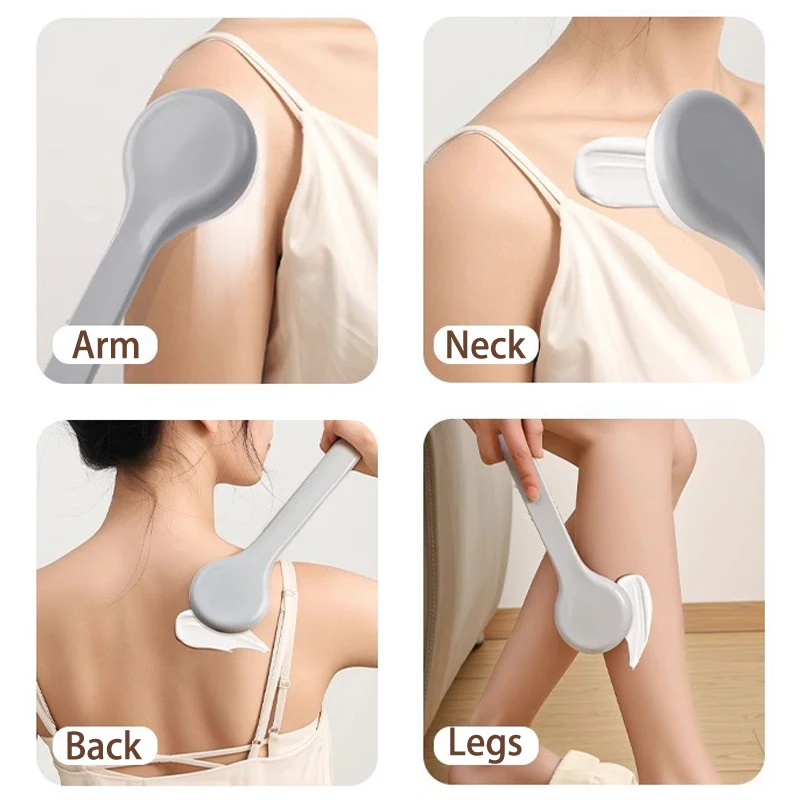 Multi-Function Lotion Sunscreen Ointment Applicator Long Handle Body Cleaner Shower Brush Free Sunscreen Back Applicator