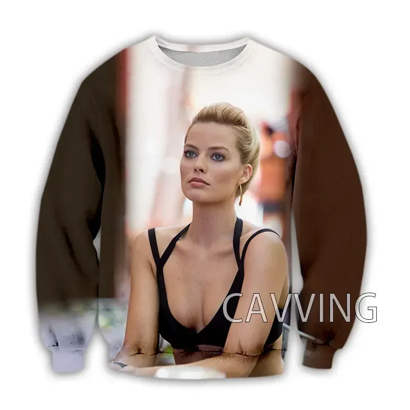 New Fashion Women/Men's 3D Print  Margot Robbie  Crewneck Sweatshirts Harajuku Styles Tops Long Sleeve Sweatshirts  C01