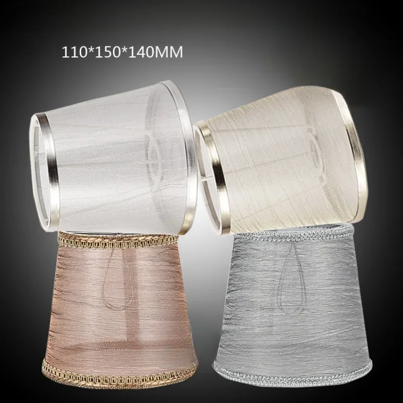 Transparent Lampshade for Chandelier Wall Lamp Fabric  Lampcovers Living Room Bedroom Fixture Accessories