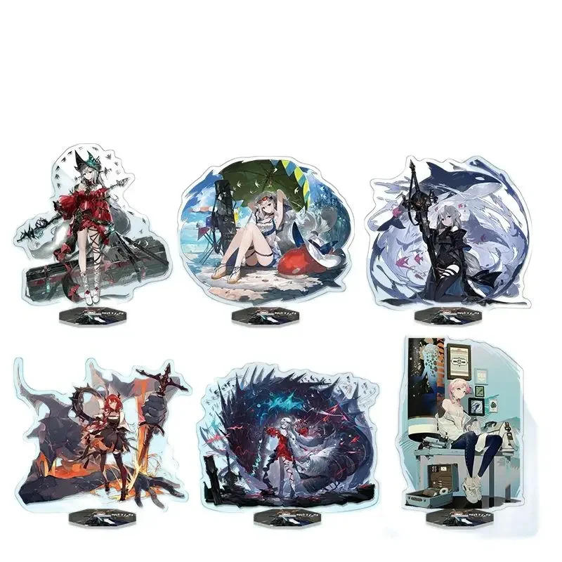 Anime Arknights Games Figure Suzuran Sora Croissant Estelle Acrylic Stand Desk Action Figures Model Plate Collection Props Gifts