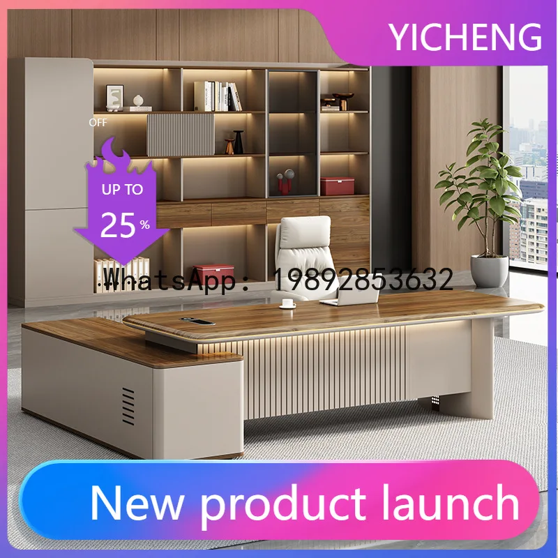 

Hys office desk - minimalist executive desk, manager's desk, office desk and chair set