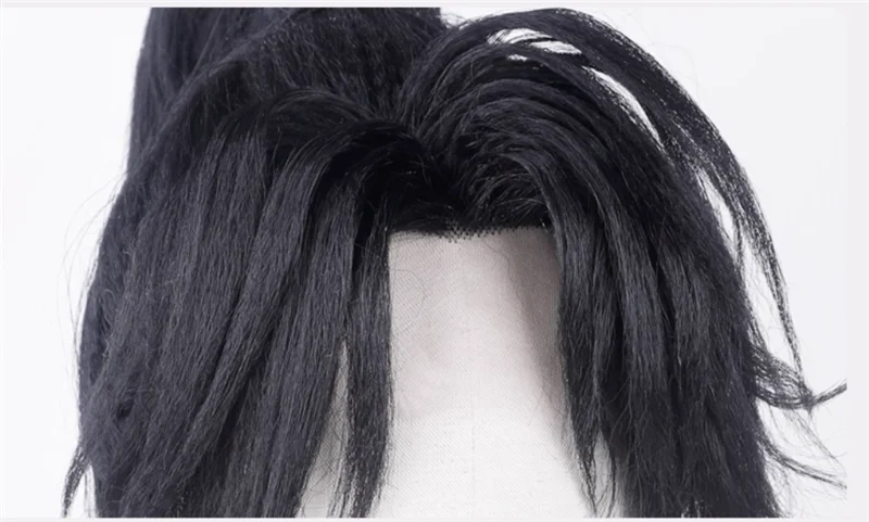 Scumbag Systeem Al Gestyled Cos Pruik Luobinghe Lange Zwarte Cosplay Pruiken Cos Props Set voor Kinderen Gift