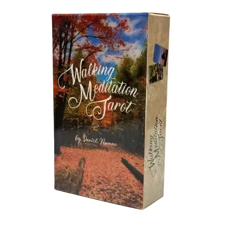 78pcs Walking Meditation Tarot Deck Cards for Family Party High Quality Fortune Telling Divination Game Oracle Cards