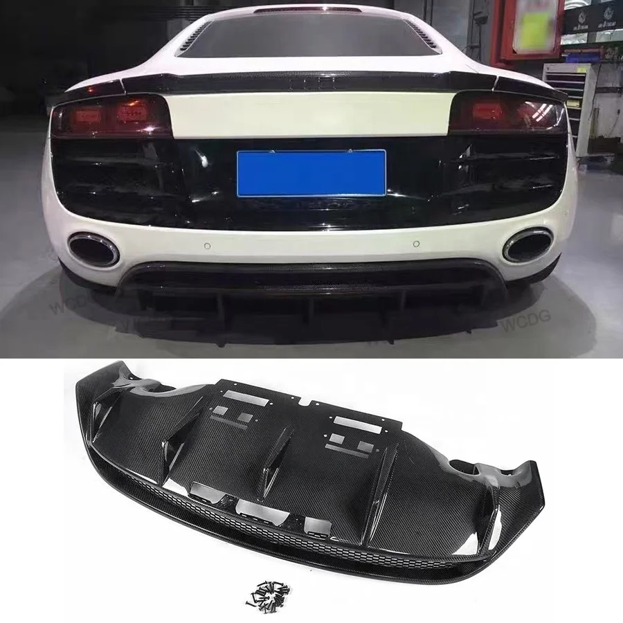 

Carbon Fiber Rear Diffuser forAudi R8 GT R8 V8 V10 Coupe 2-Door 10-15 Rear Bumper Lip Diffuser Lower Spoiler Car Bodykit