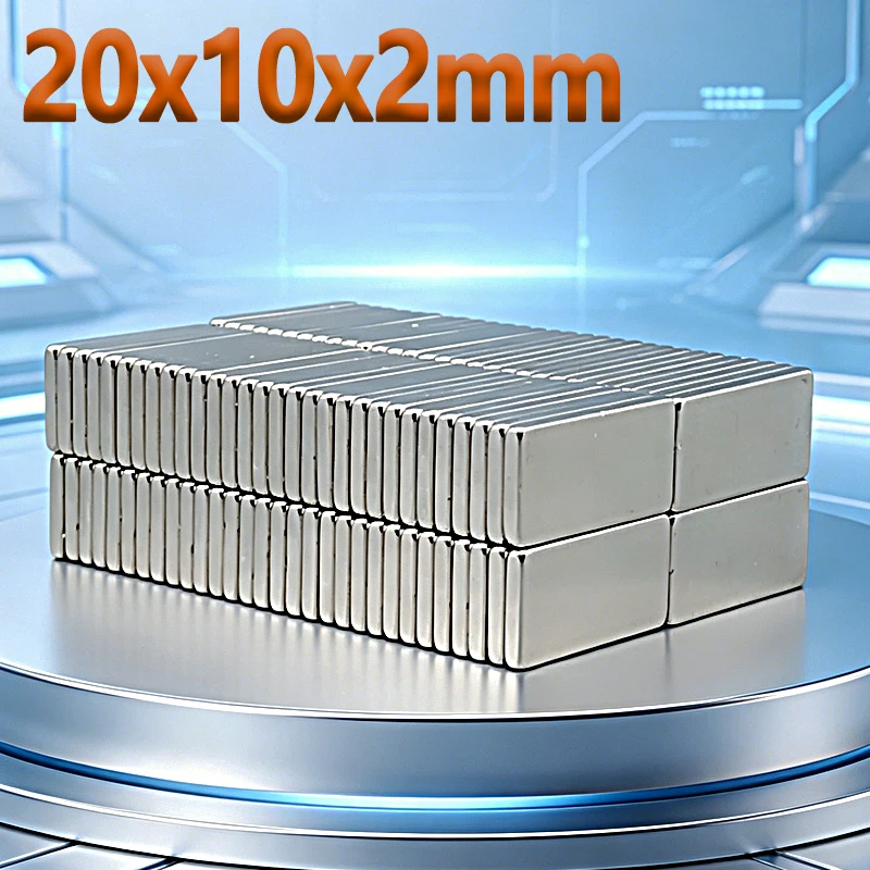 N35 NdfeB 20x10x2mm Magnet Square Shape Permanent Magnetic Imanes 20*10*2mm Accessory Neodymium Magnet 5-100pcs