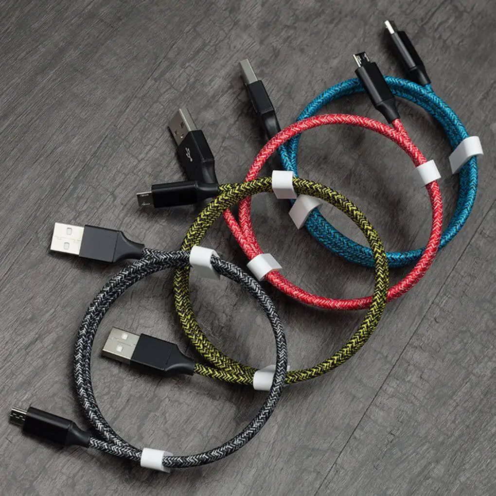 Phone Data Sync Cable Mobile Phone Braided USB Charger Cord Replacement for Android Phone