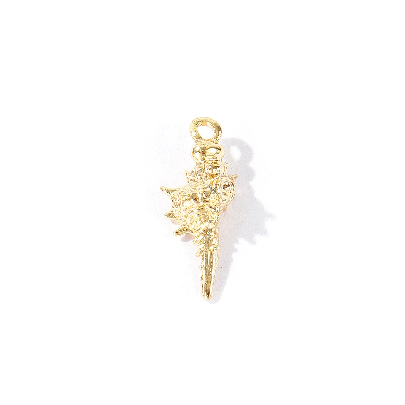 2 Stück Messing-Anhänger Meeresmuschel Seestern Strass 18K vergoldete Anhänger für DIY Halsketten Ohrringe Schmuckzubehör Großhandel – Detail 5