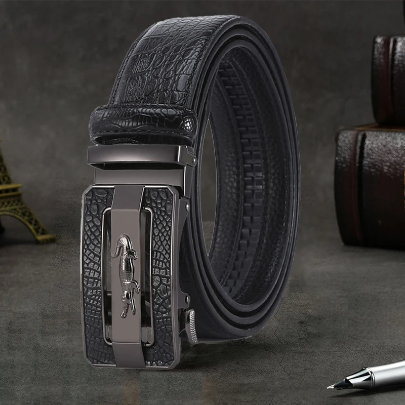 Classic Style, Alloy Automatic Buckle Belt, Durable And Fashionable, Personalized Style Belt