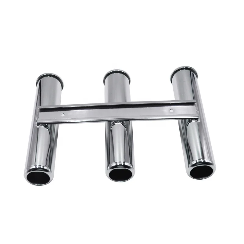 

STLF Marine Hardware AISI316 Stainless Steel 3 Tubes 4 Tubes Fishing Clamp on Rod Holder Racks