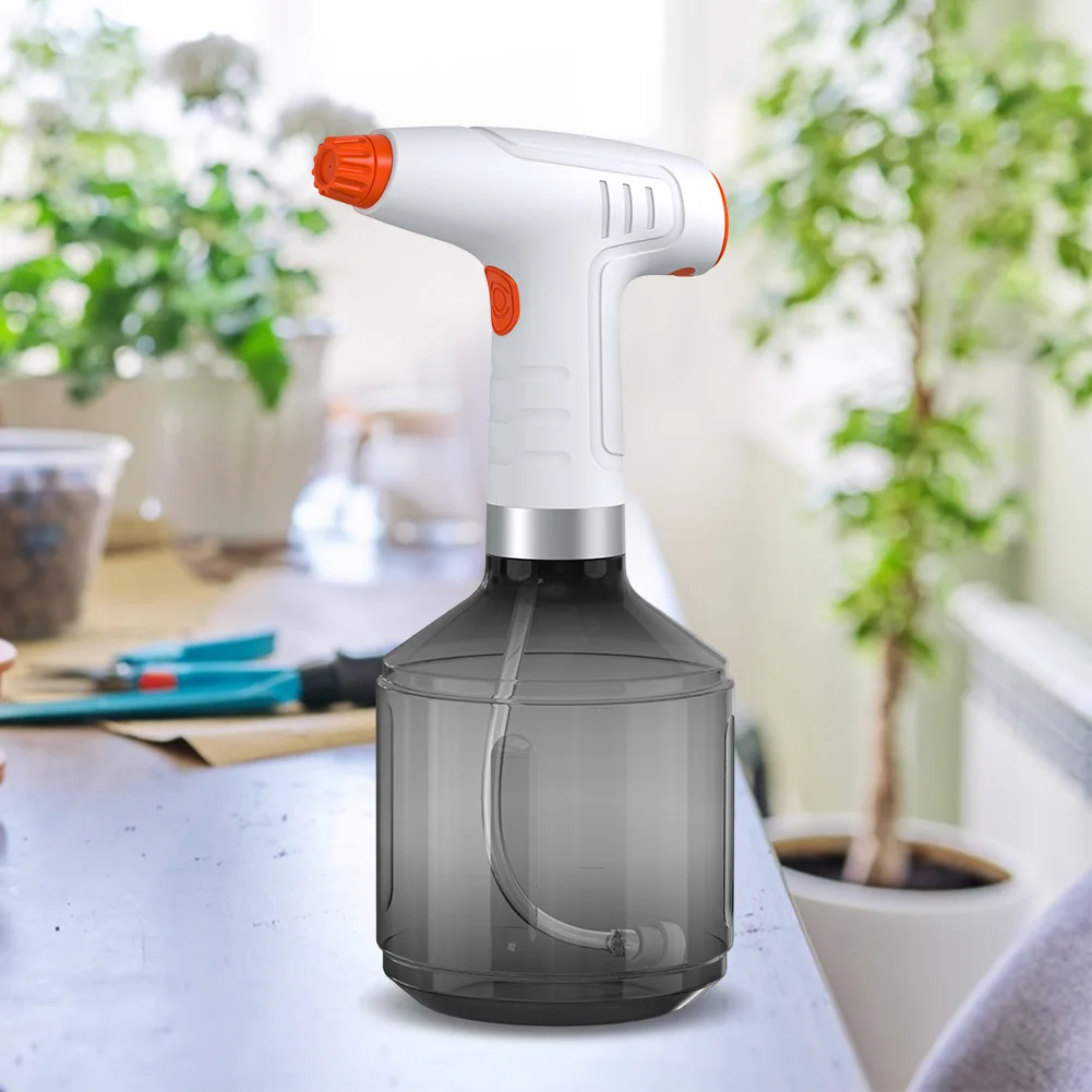 900ml PET Spray Bottle 1200mah Battery Household Watering Bottle 8h Working Time 360 Degree Rotating Nozzle for Garden Park