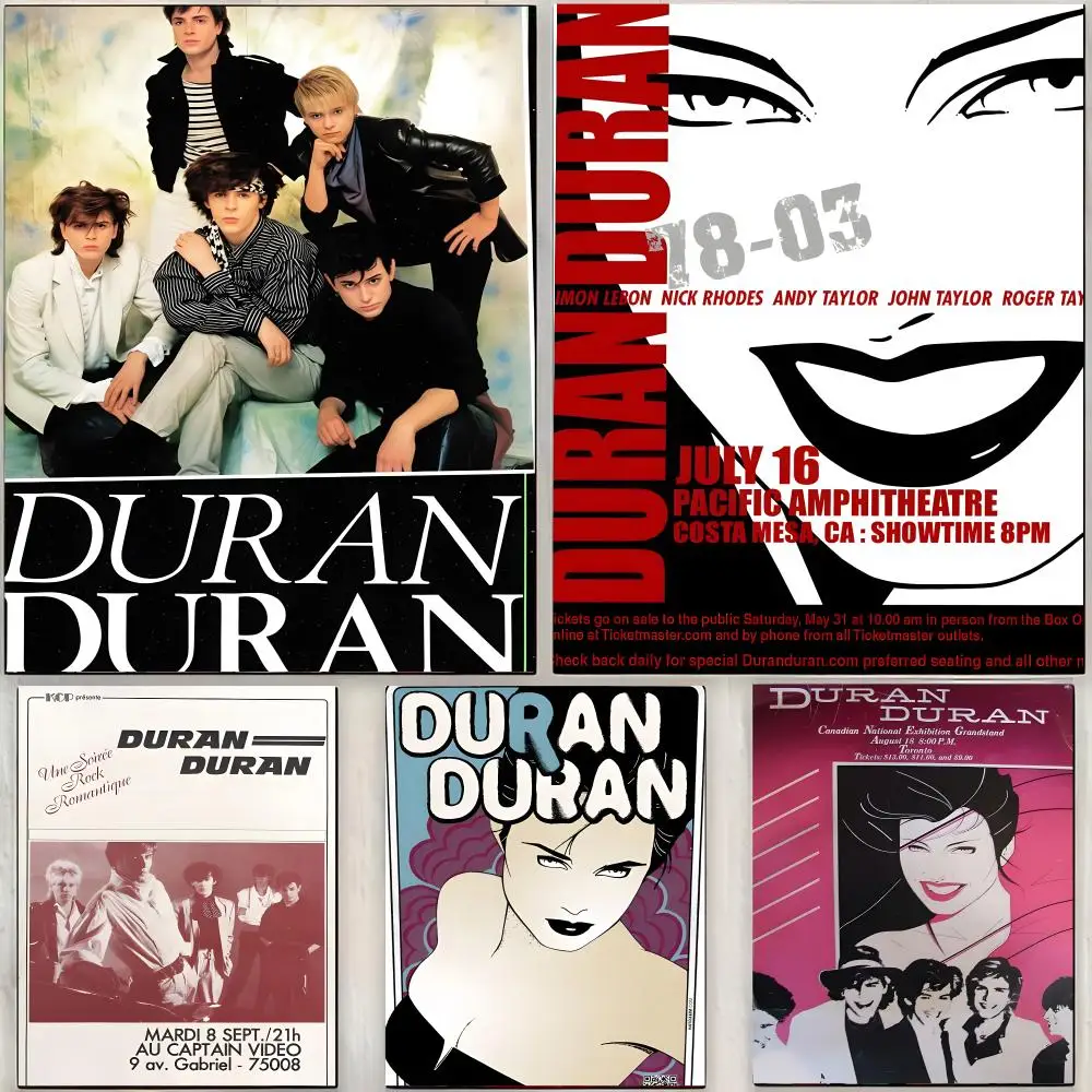 band new wave pop D-Duran Duran Poster Modern Home Interior Decor Artistic Wall Decoration