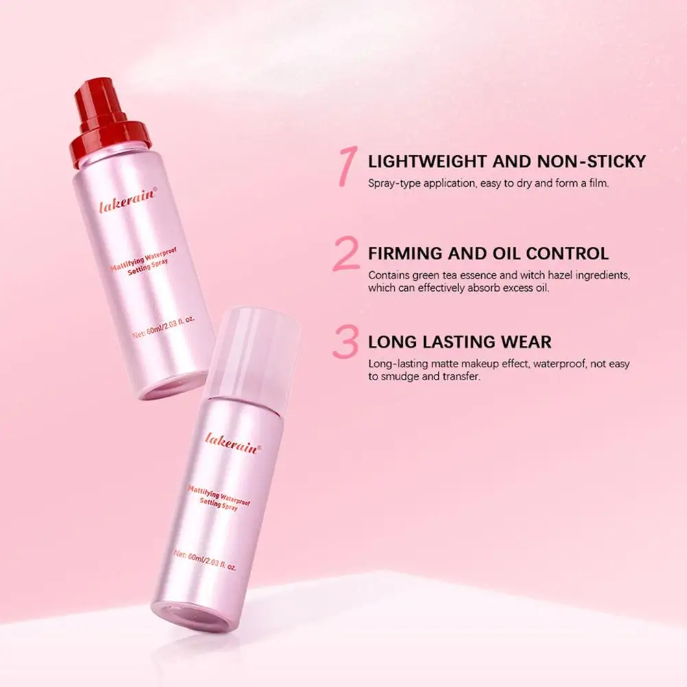 Long-Lasting Setting Spray Glossy Matte Base Makeup Oil Control Waterproof Moisturizing Make-up Fixer Spray For All Skin Style