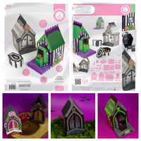 Macabre Mausoleum Metal Cutting Dies Mold Craft Decoration Embossing Template Diy Greeting Card Handmade Holidays