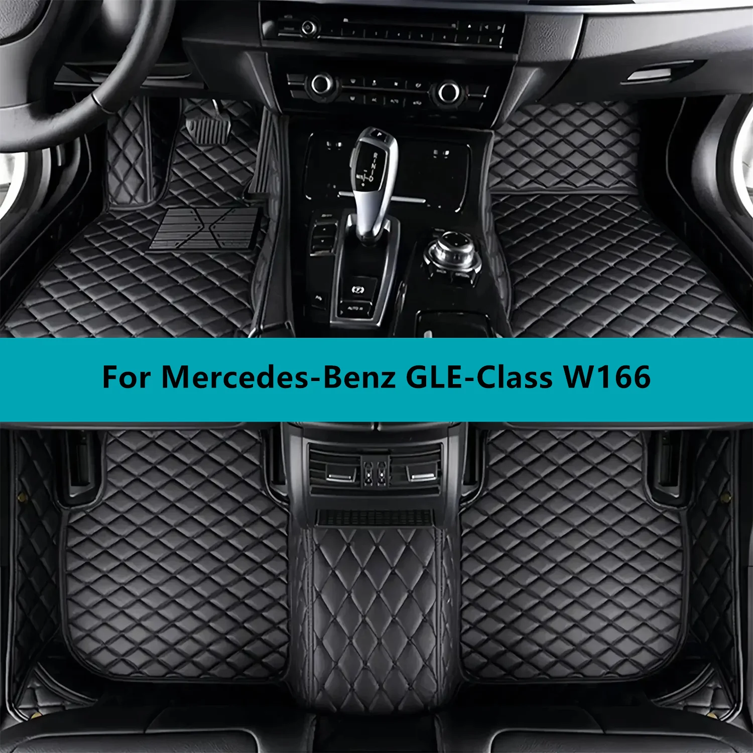 

Leather Car Floor Mats For Mercedes-Benz GLE-Class W166 2015 2016 2017 2018 2019 All Weather Waterproof Car Floor Mats