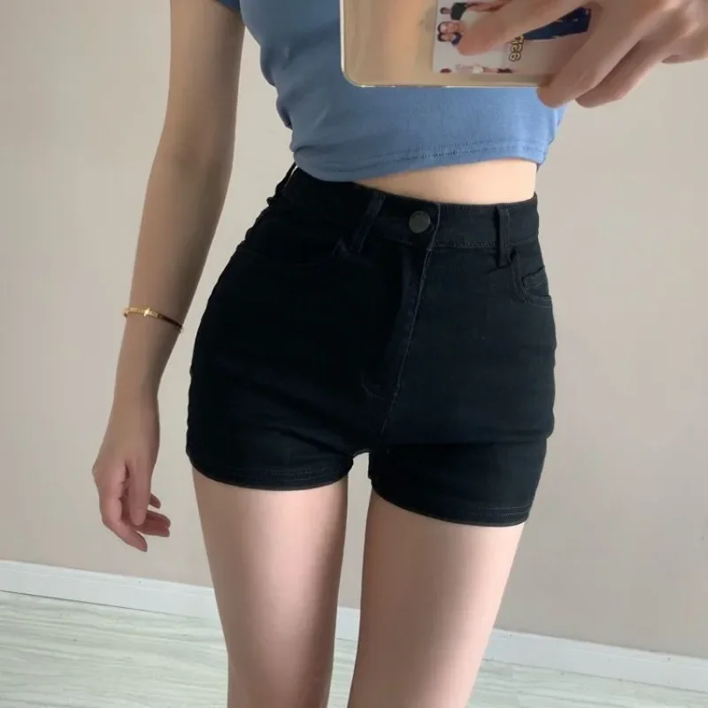 

Female Short Jeans Pants New In Coquette Sexy Women's Denim Shorts Elasticty Fashion Clothing 2024 Japanese 2000s Style Outfits