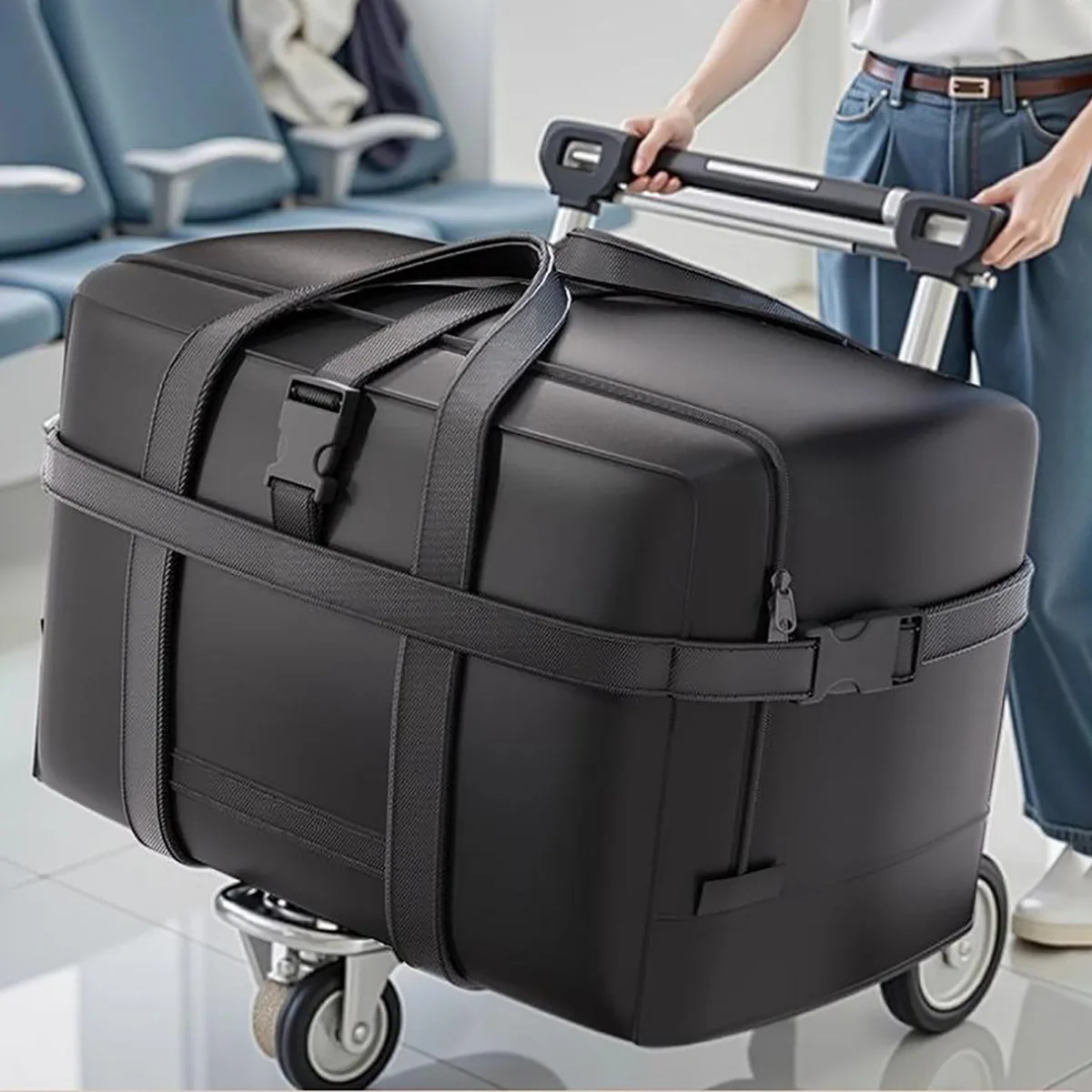 Extra Large Travel Storage Duffle Bag,Waterproof Luggage for Women Men Camping,Move House,Shopping,Foldable Airline Checked Bag