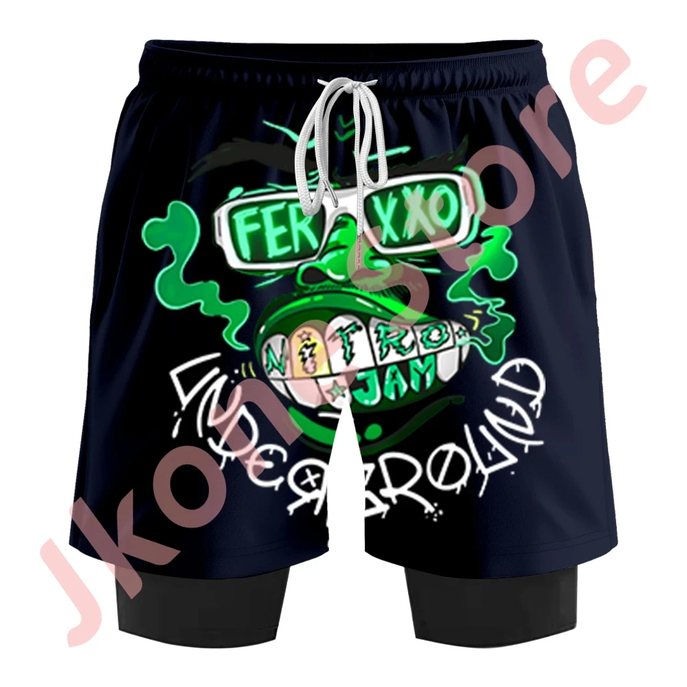 Шорты Feid Ferxxo Nitro Jam Tour Merch, летние модные повседневные штаны для мужчин и женщин, уличная одежда