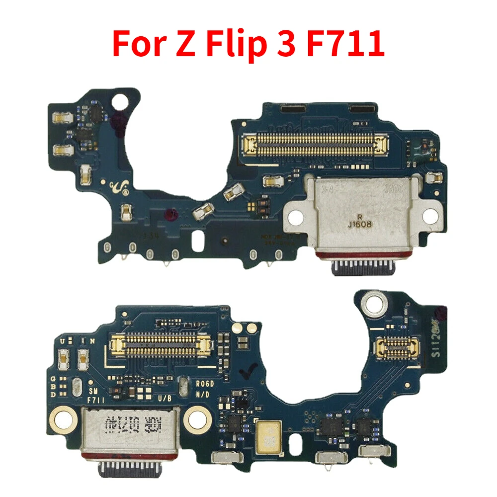 USB Charging Port Dock Mic Board For Samsung Galaxy Z Flip 1 2 3 4 5 5G F707  F711  F721 F731 U B N