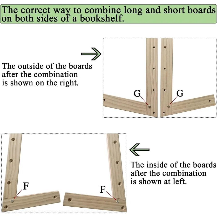 7 Tier Wooden Bookshelf Book Holder Natural Wood Book Rack Storage Bookshelf for Room Study Room Play Room Toy Storage Organize