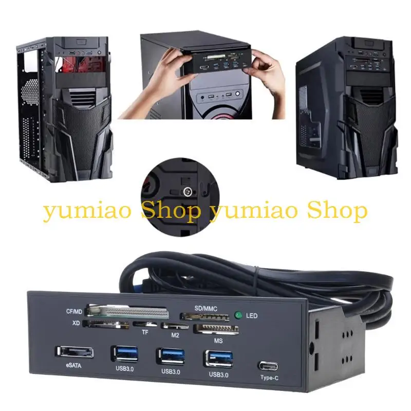 

587B USB3.0 Card Reader Front Panel Built In Designing Fast Speed 5Gbps Easy Access