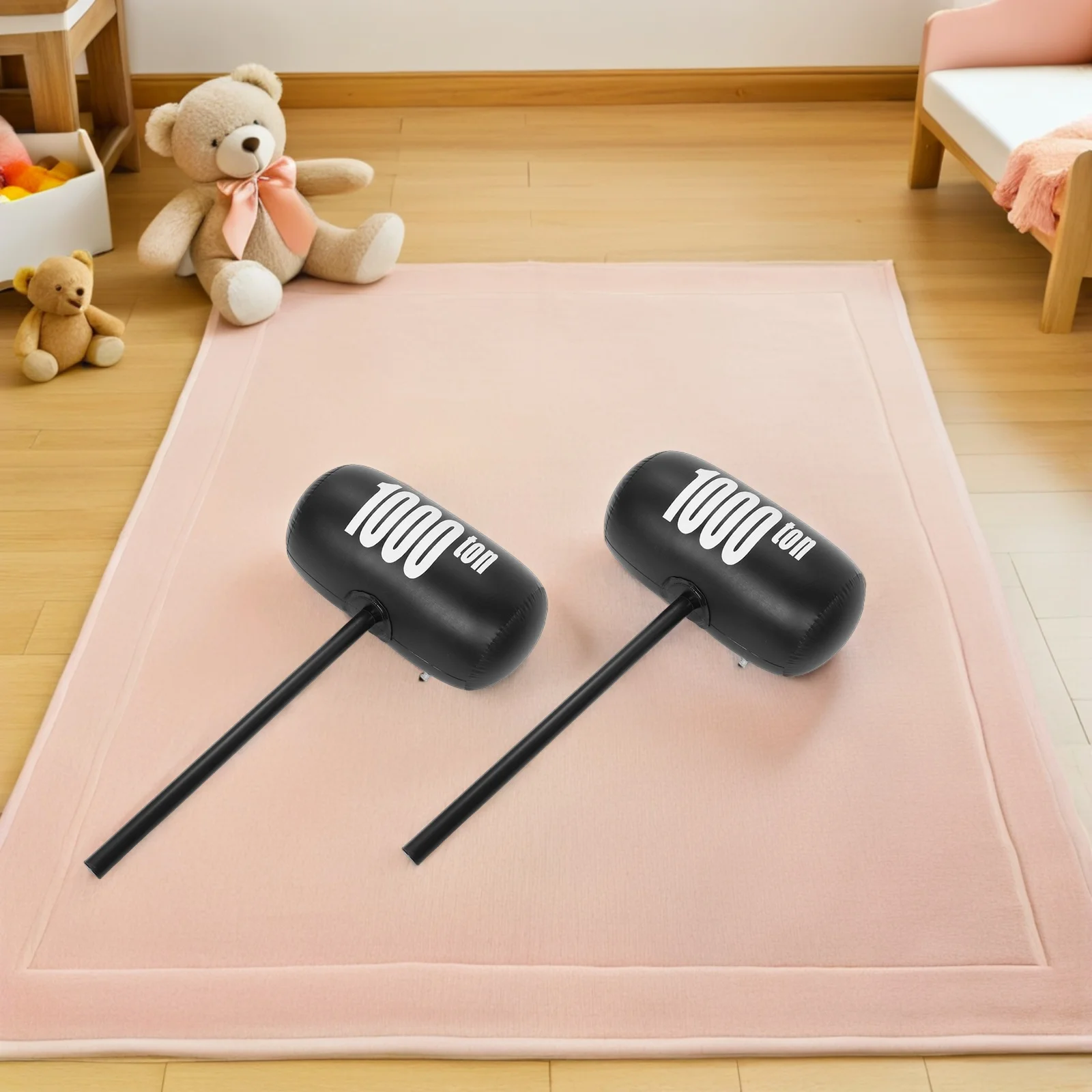 

2Pcs Large Inflatable Play Tool for Outdoor Indoor Games Birthday Party Decorations Funny Blowing Up Hammer Party