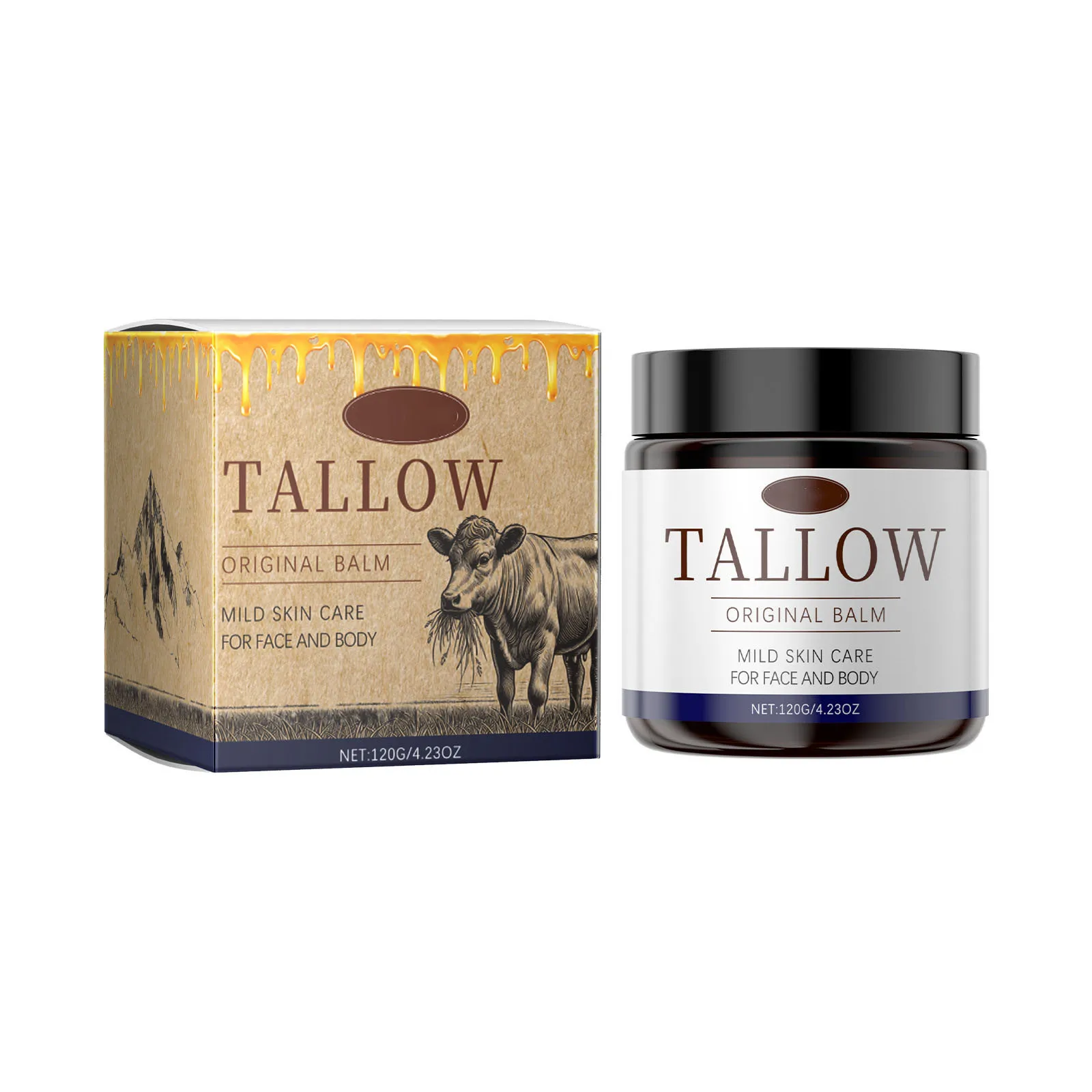 Beef Tallow Honey Moisturizing Cream Moisturizer Facial Care Hydrating Moisturizing Gentle Nourishing Skin Party Favours