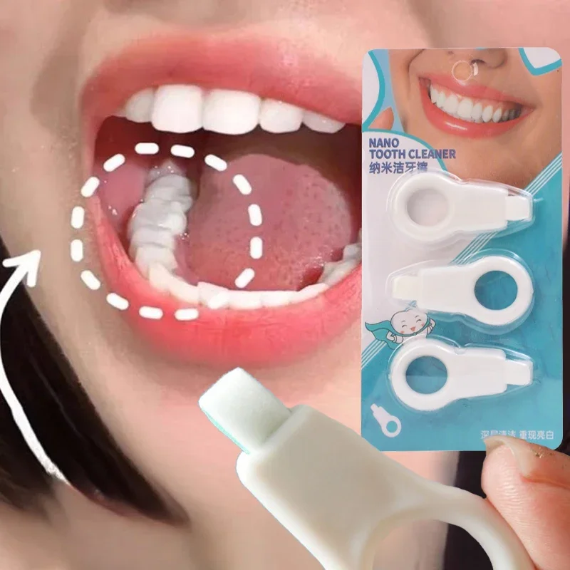 

30PCS Whitening Tooth Cleaner Nano Sponge Head Wipe Tooth Cleaning Strips Oral Care Tartar Remover Teeth Cleaner Dental Tools