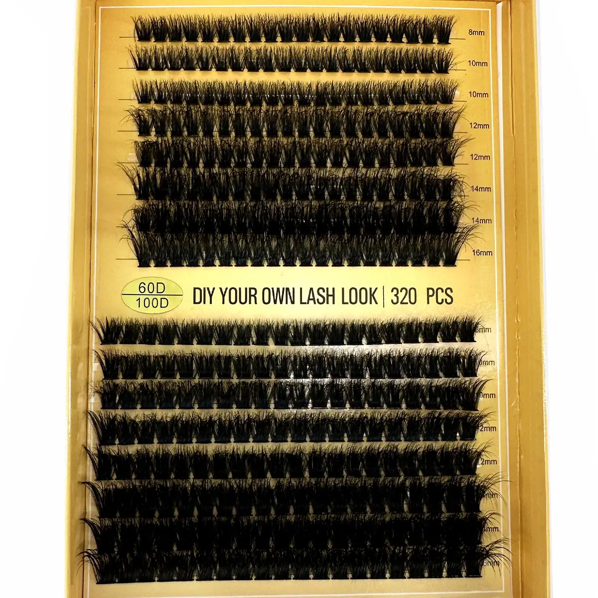 320Ps DIY 5D Fluffy Lash Clusters 60D 80D 100D Dicke Wimpern Cluster D/DD Curl Wispy Einzelne Wimpern 9-16mm Wimpern Verlängerung – Detail 17